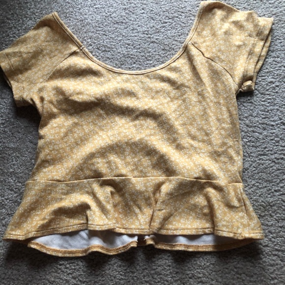 Yellow American Eagle Top (size small) - Picture 3 of 3